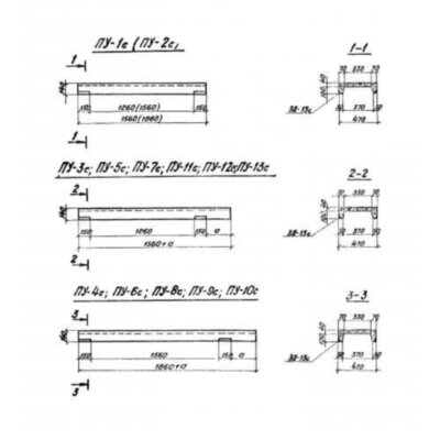 Плиты убежищ ПУ 2 с Плиты убежищ ПУ 2 с