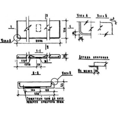 Плиты подоконные ЛО 28-25 (1.136-1)