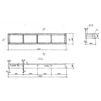 Плиты ребристые 1П 5-2 АтVскт п (ГОСТ 27215-87)