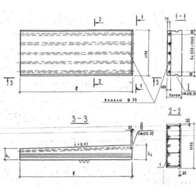 Панели покрытий ПНВ 48-12-25-2 я Панели покрытий ПНВ 48-12-25-2 я