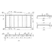 Плиты ребристые ПЛ ВрII-2 к
