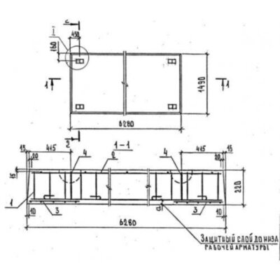 Панели перекрытий беспустотные П 63-15-6 АтVск-1 Панели перекрытий беспустотные П 63-15-6 АтVск-1