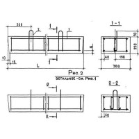 Перемычки плитные 3ПП 16-71 АтV (ГОСТ 948-84)