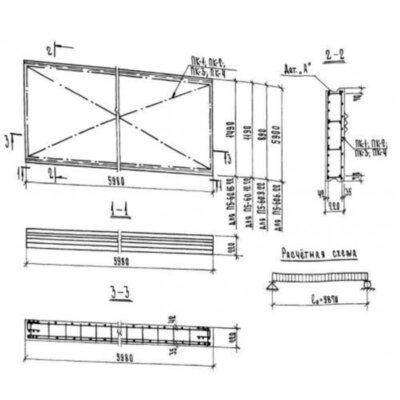 Панели перекрытий сплошные П 5-60-12-22 Панели перекрытий сплошные П 5-60-12-22