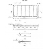 Плиты ребристые ПГ 6,3-8 АIIIвт п (шифр В33.17/92)