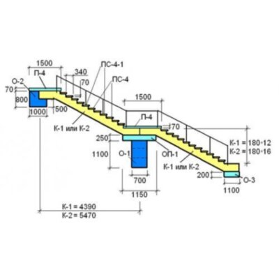 Лестничные ступени ПС 4 Лестничные ступени ПС 4