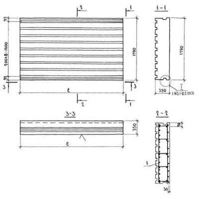 Панели покрытий сплошные ПВ 51-18-35-2 я Панели покрытий сплошные ПВ 51-18-35-2 я