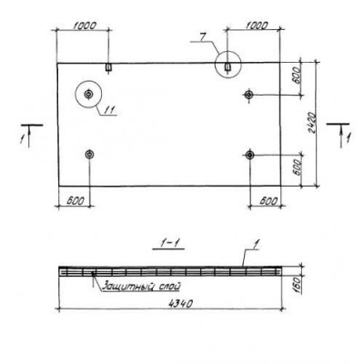 Панели перекрытий сплошные П 43-24-16-3 Панели перекрытий сплошные П 43-24-16-3
