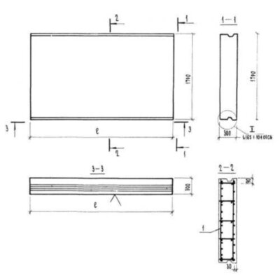 Панели покрытий сплошные П 51-18-30-2 я Панели покрытий сплошные П 51-18-30-2 я