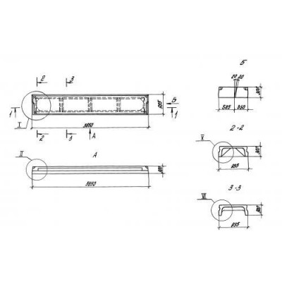 Плиты ребристые П 3-4 АтIVсл Плиты ребристые П 3-4 АтIVсл