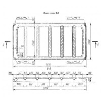 Плиты ребристые ПЛ 3 АIVт п