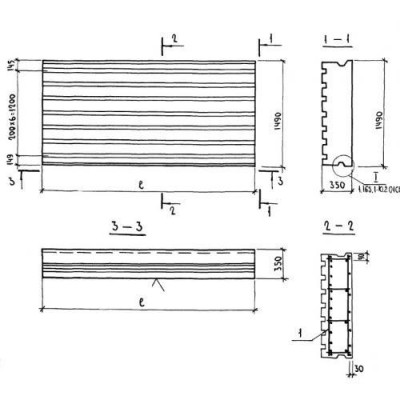 Панели покрытий сплошные ПВ 54-15-35-2 я Панели покрытий сплошные ПВ 54-15-35-2 я