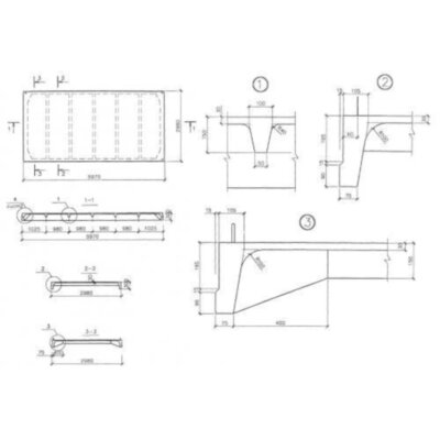 Плиты ребристые 3ПГ 6-4 а А500 Плиты ребристые 3ПГ 6-4 а А500