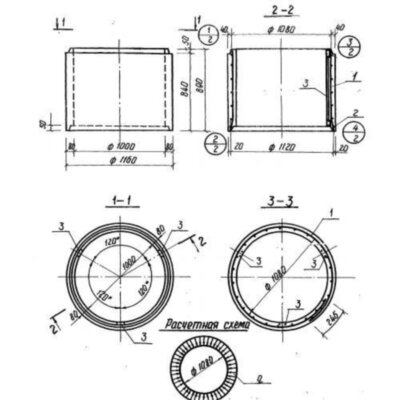 Кольца колодцев сетновые КШ 10-1 Кольца колодцев сетновые КШ 10-1