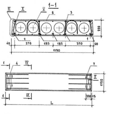 Панели многопустотные ПК 48-12-8 АIVта Панели многопустотные ПК 48-12-8 АIVта