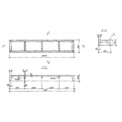 Плиты ребристые 1П 6-2 АтVIп (ГОСТ 27215-87) Плиты ребристые 1П 6-2 АтVIп (ГОСТ 27215-87)