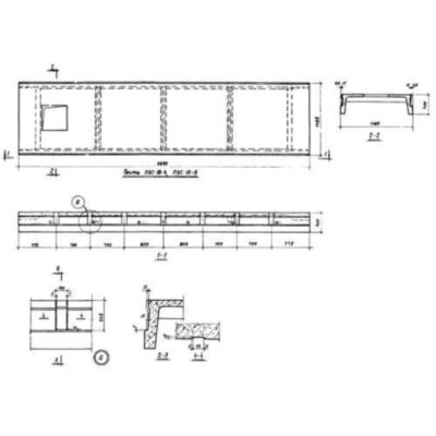 Плиты ребристые П 5 с-10-5 (ИИС 24-2) Плиты ребристые П 5 с-10-5 (ИИС 24-2)