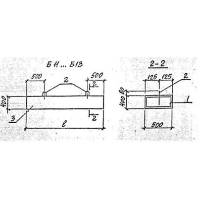 Балки перекрытия каналов Б 11 Балки перекрытия каналов Б 11