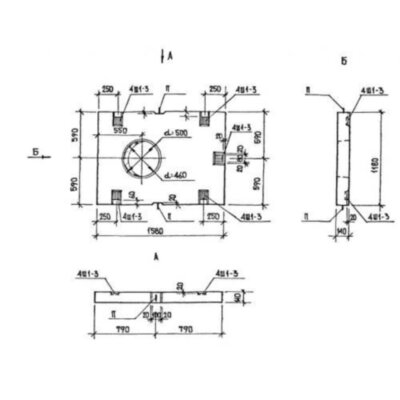 Плиты перекрытий ЛП 1216-1 (Альбом РМ 2283) Плиты перекрытий ЛП 1216-1 (Альбом РМ 2283)