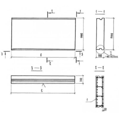 Панели покрытий сплошные П 30-15-30-3 я Панели покрытий сплошные П 30-15-30-3 я