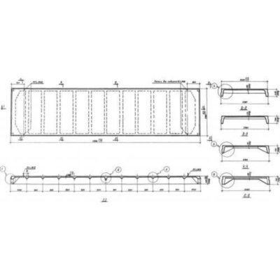 Плиты ребристые П IАIIIв-1 Плиты ребристые П IАIIIв-1