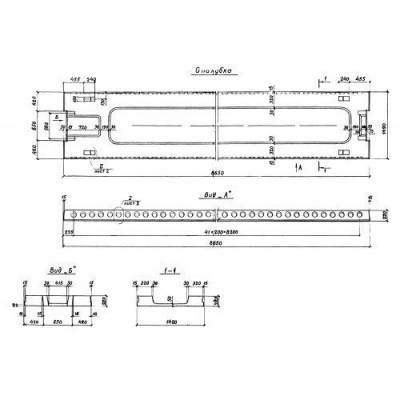 Плиты ребристые ПРС 86-15-6 АтV п (1.041.1-2)
