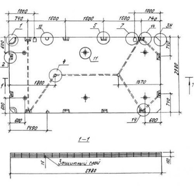 Панели перекрытий сплошные П 30-60-16-3 Панели перекрытий сплошные П 30-60-16-3