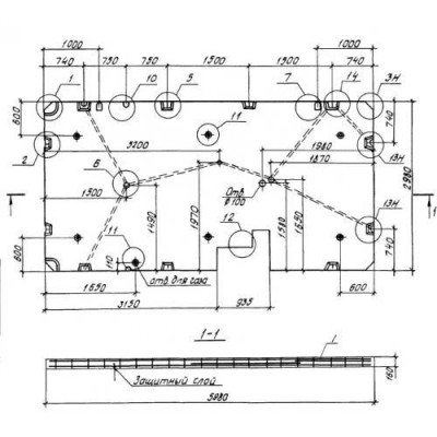 Панели перекрытий сплошные П 30-60-16-4,5-1