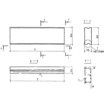 Панели покрытий сплошные П 33-9-35-3 я Панели покрытий сплошные П 33-9-35-3 я