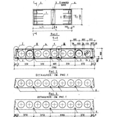 Плиты перекрытия многопустотные 1ПК 48-18-8 АтVл а (1.141.1-38) Плиты перекрытия многопустотные 1ПК 48-18-8 АтVл а (1.141.1-38)