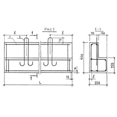 Перемычки балочные 2ПГ 42-31 Перемычки балочные 2ПГ 42-31
