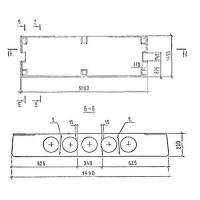 Плиты перекрытий многопустотные П 60-15-6 АтIVс-1 с9