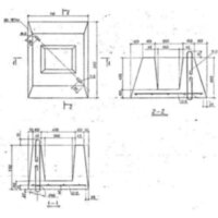 Фундаменты ФО 2 с заглубленными петлями