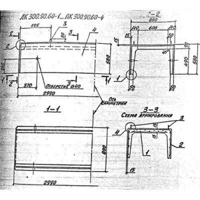 Лотки каналов ЛК 298-100-75