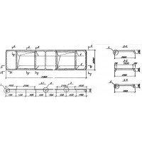 Плиты ребристые 1ПФ 12-2 АтV-5
