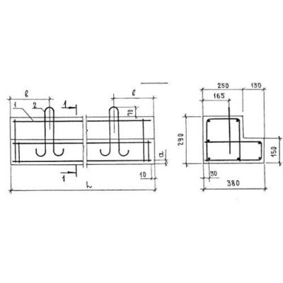 Перемычки балочные 5ПГ 16-40 Перемычки балочные 5ПГ 16-40