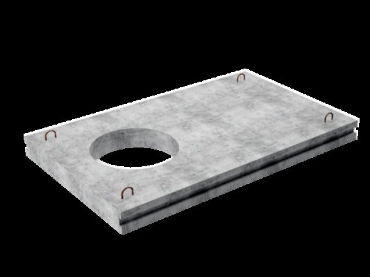 Плита перекрытие тепловых камер ПТ 29-20-10 Плита перекрытие тепловых камер ПТ 29-20-10