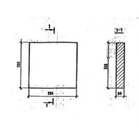 Плиты бетонные ПБ 0,5-8