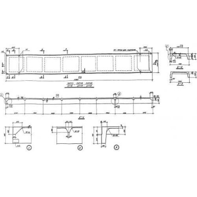 Плиты ребристые ПНТП 2-1,5-12 (ПК 01-100/62) Плиты ребристые ПНТП 2-1,5-12 (ПК 01-100/62)