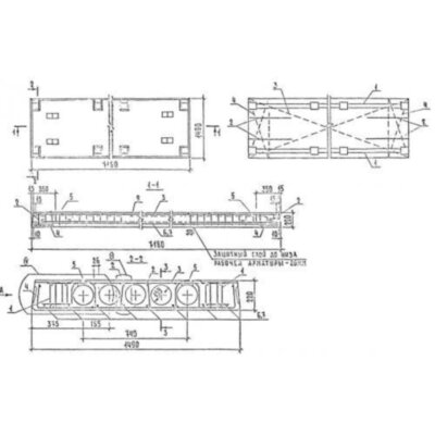 Плиты перекрытий многопустотные П 72-15-8 АтIVс с9 Плиты перекрытий многопустотные П 72-15-8 АтIVс с9