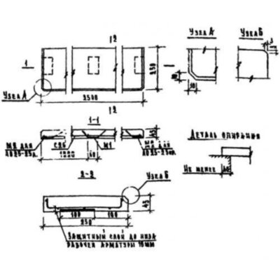 Плиты подоконные ЛО 25-25 п (1.136-1)