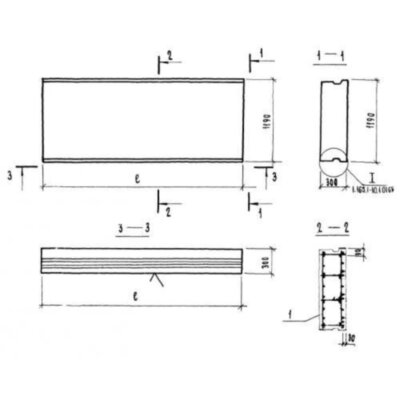 Панели покрытий сплошные П 42-12-30-3 я Панели покрытий сплошные П 42-12-30-3 я